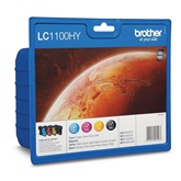 BROTHER eredeti Tintapatron multipack, LC1100XL, CMYK, MFC6490CW,790CW