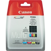 CANON eredeti Tintapatron black,cyan, magenta, yellow, CLI551 pack, IP7250,MG5450,6350
