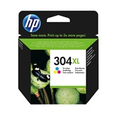 HP eredeti Tintapatron color, 304XL, N9K07AE, DeskJet3720,3730,3732