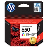 HP eredeti Tintapatron color, 650, CZ102A, Deskjet Ink Advantage 2515,3515
