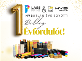 LASS PRINT CELEBRATES PARNERSHIP WITH HYB TONER