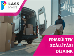 Tájékoztatás: frissültek szállítási díjaink