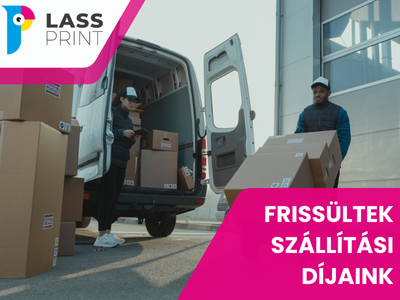 Tájékoztatás: frissültek szállítási díjaink